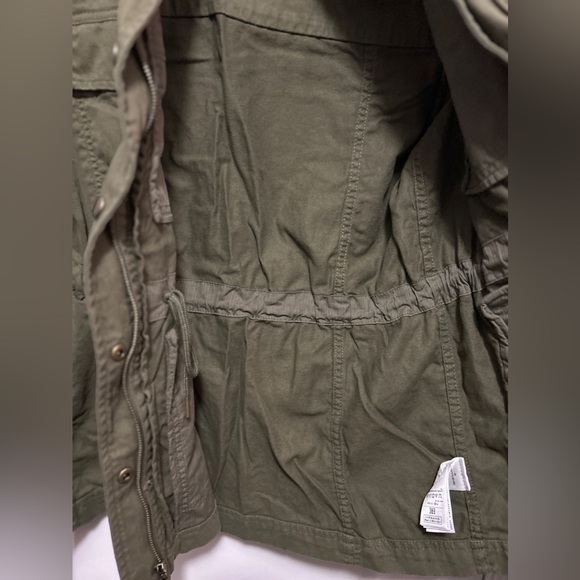GAP core Utility Jacket Olive Green women’s M military outdoors neutral EUC army - Picture 11 of 16